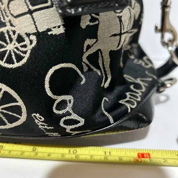 Coach Black and Tan Satchel - Picture 9 of 9